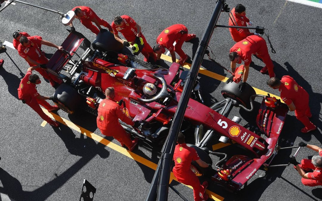 Ferrari celebró su milésima carrera de Fórmula 1 con un épico espectáculo en la Toscana